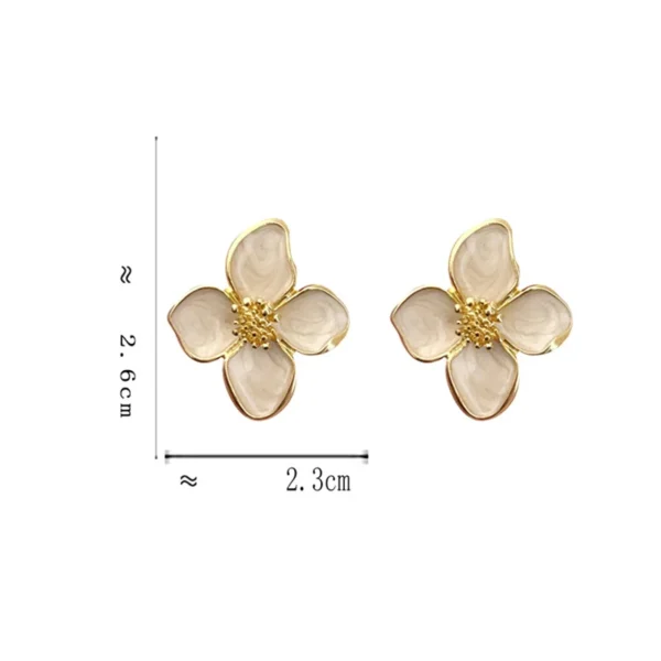 Glaze Flower Earrings - Image 4