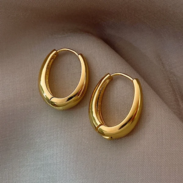 Metal Hoop Earrings