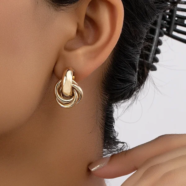 Knot Hoop Earrings