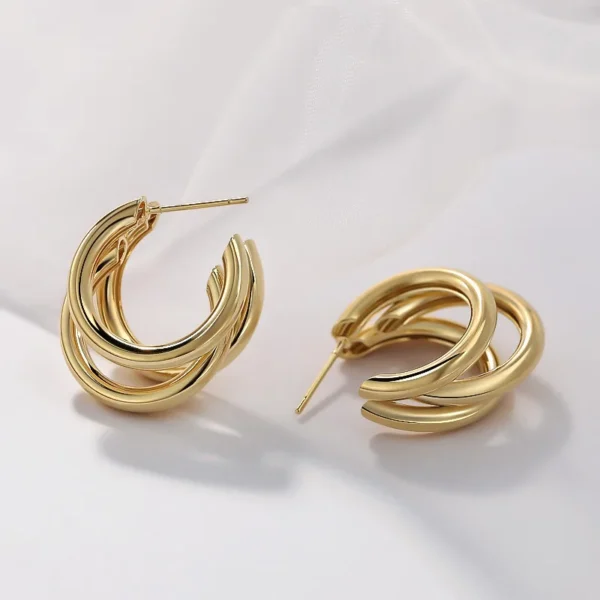 Circle Hoop Earrings - Image 4