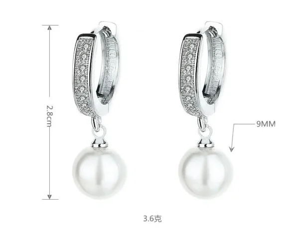 Freshwater Pearl Earrings - Image 4